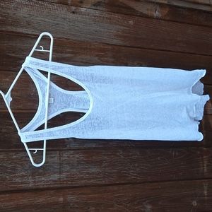 Razor back, white tank top. American Eagle.